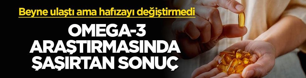 Beyne ulaştı ama hafızayı değiştirmedi! Omega-3 araştırmasında şaşırtan sonuç