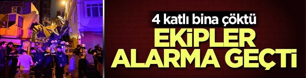Beyoğlu’nda metruk bina çöktü: Enkazda arama başlatıldı
