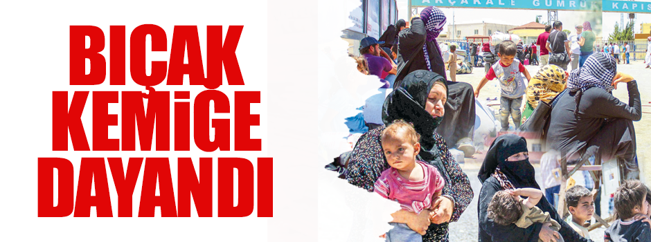 Bıçak kemiğe dayandı