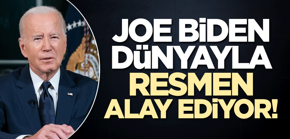 Biden dünyayla alay ediyor! İsrail'i uyardı..