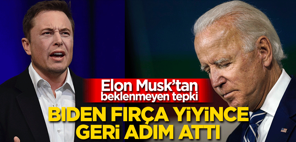Biden, Elon Musk’tan fırça yiyince geri adım attı