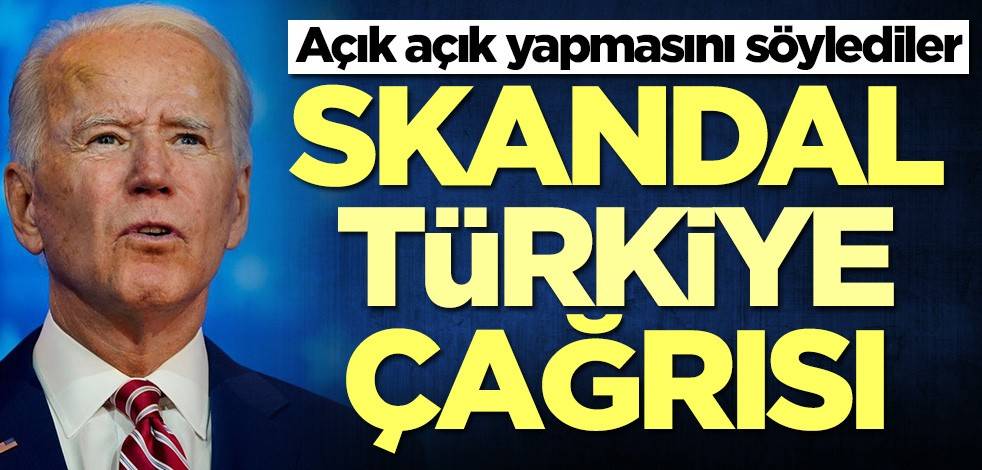 Biden-Erdoğan görüşmesi öncesi skandal Türkiye çağrısı!