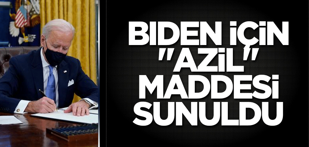 Biden için "azil" maddesi sunuldu