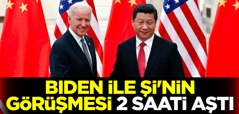 Biden ile Şi'nin görüşmesi 2 saati aştı