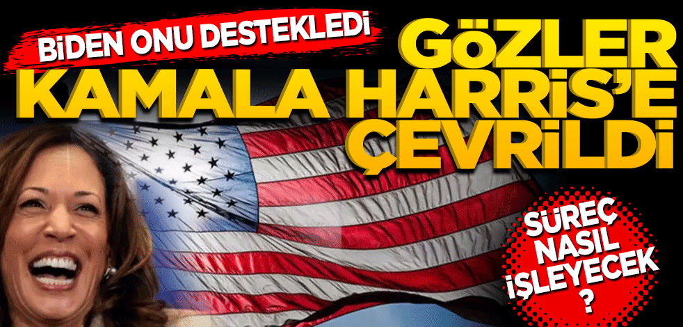 Biden onu destekledi! Gözler Kamala Harris'e çevrildi