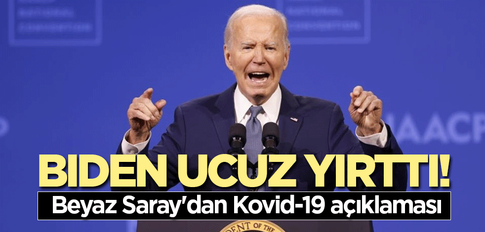 Biden ucuz yırttı! Beyaz Saray'dan Kovid-19 açıklaması