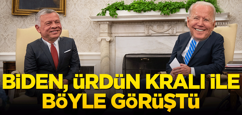 Biden, Ürdün Kralı ile böyle görüştü