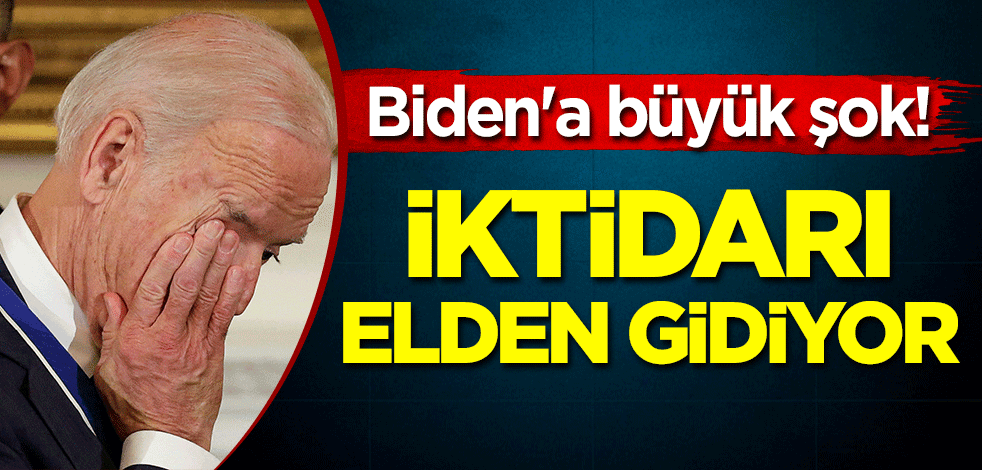 Biden'a büyük şok! İktidarı elden gidiyor