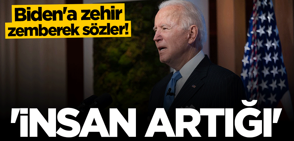 Biden'a çok sert sözler: İnsan artığı!