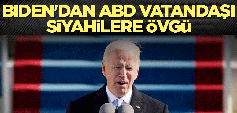 Biden'dan ABD vatandaşı siyahilere övgü