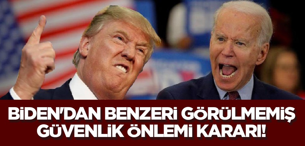 Biden'dan benzeri görülmemiş güvenlik önlemi kararı! Seçim kampanyası için 20 kum dolu kamyon...