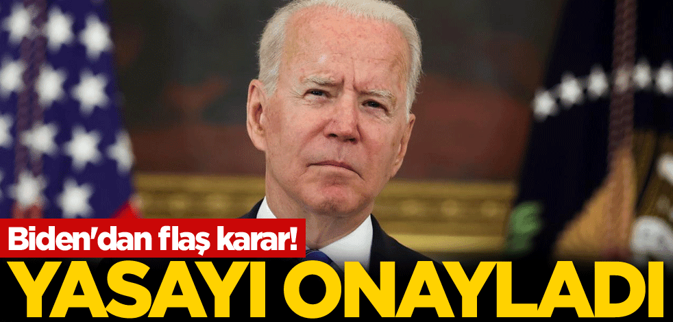 Biden'dan flaş karar! Yasayı onayladı