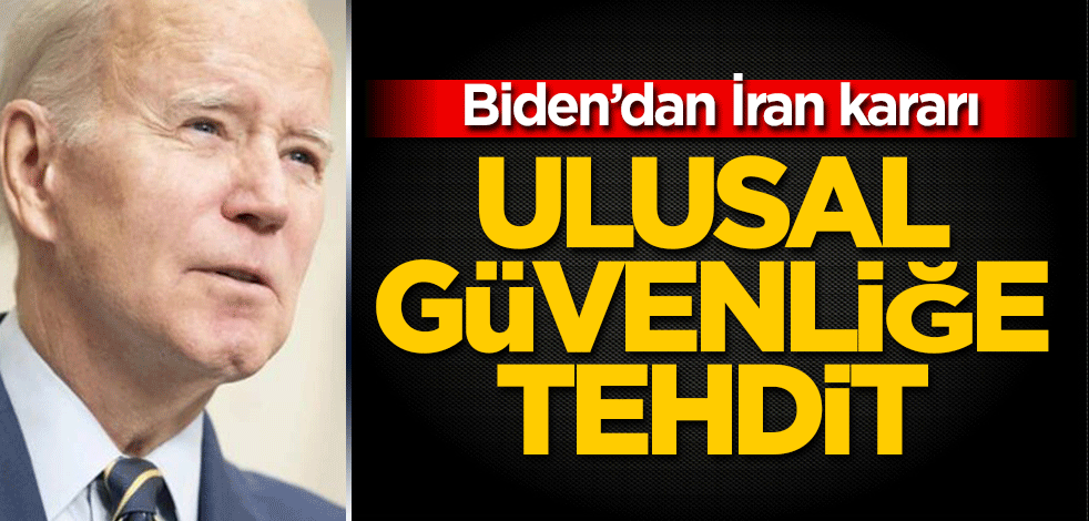 Biden'dan İran kararı