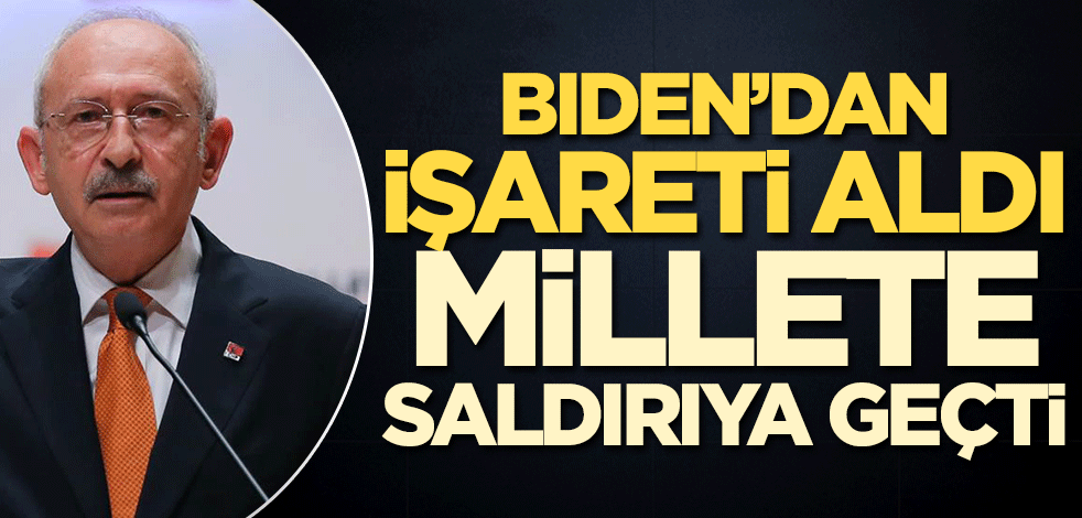 Biden’dan işareti aldı millete saldırıya geçti