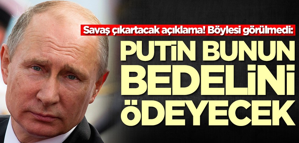 Biden'dan Putin'e görülmemiş tehdit: Bedel ödeyecek