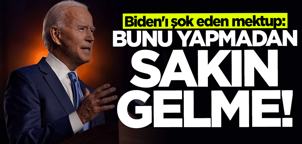 Biden'ı şok eden mektup: Bunu yapmadan anma etkinliklerine gelme