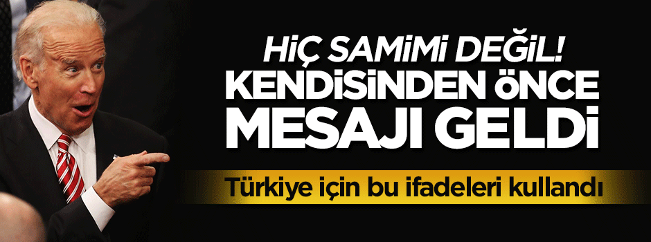 Biden'ın kendisinden önce mesajı geldi: Türkiye ile dayanışma içindeyiz