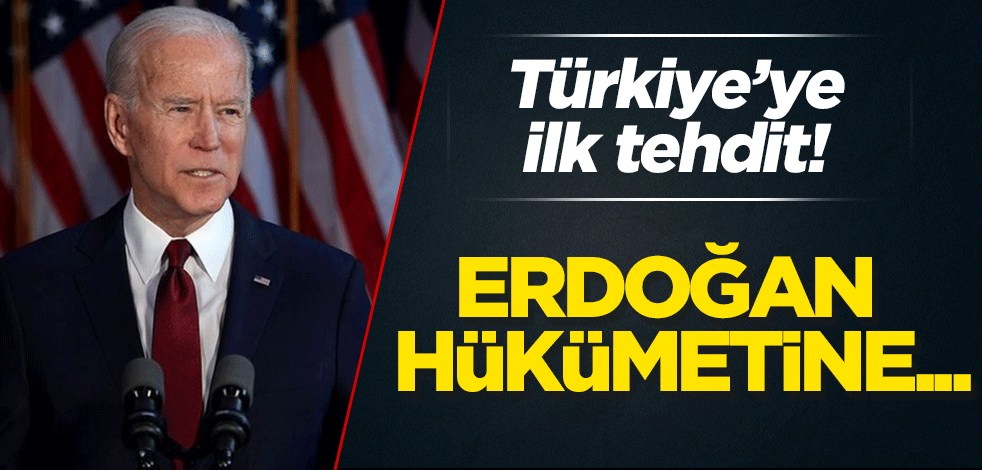 Biden'ın seçilmesinin ardından Türkiye'ye ilk tehdit! "Erdoğan hükümetine..."