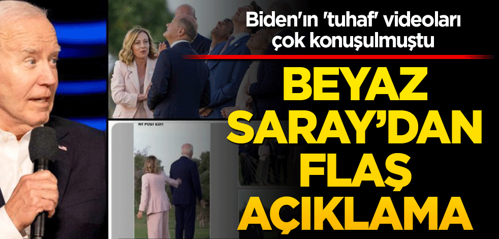 Biden'ın 'tuhaf' videoları çok konuşulmuştu: Beyaz Saray'dan açıklama geldi!