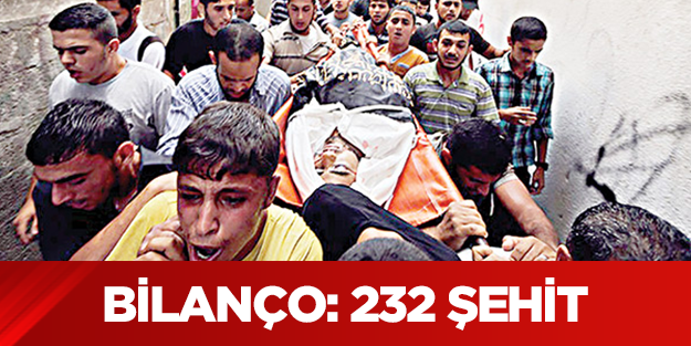 Bilanço: 232 şehid