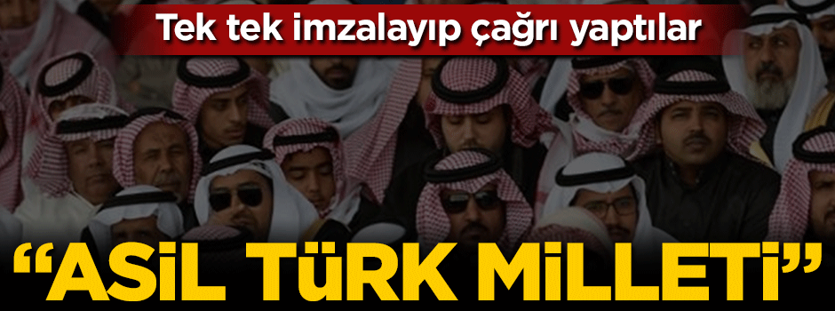 Bildiri yayımladılar: "Asil Türk milleti..."