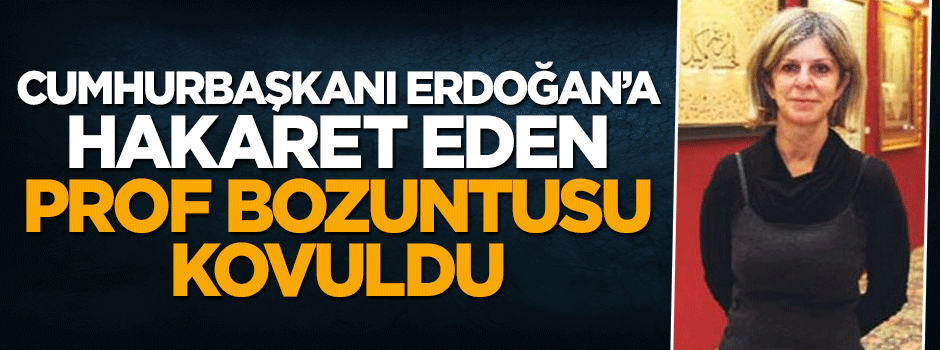 Bilgi Üniversitesi'nde Erdoğan'a hakaret eden profesör bozuntusu kovuldu