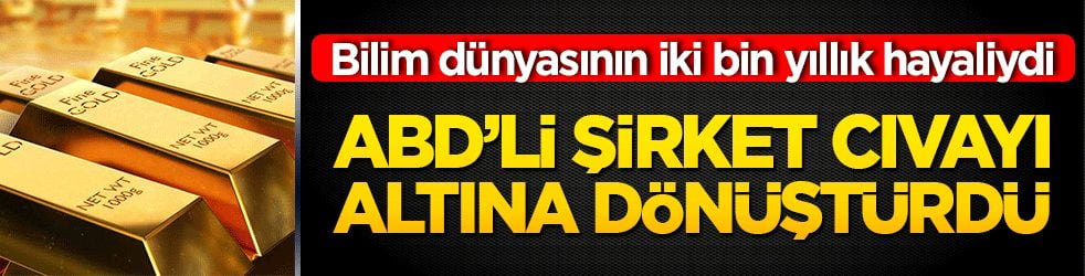 Bilim dünyasının iki bin yıllık hayaliydi ABD’li şirket cıvayı altına dönüştürdü!
