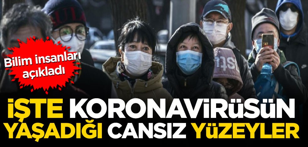 Bilim insaları açıkladı: Koronavirüs 9 gün boyunca plastik, ahşap ve cam gibi maddeler üzerinde kalabiliyor