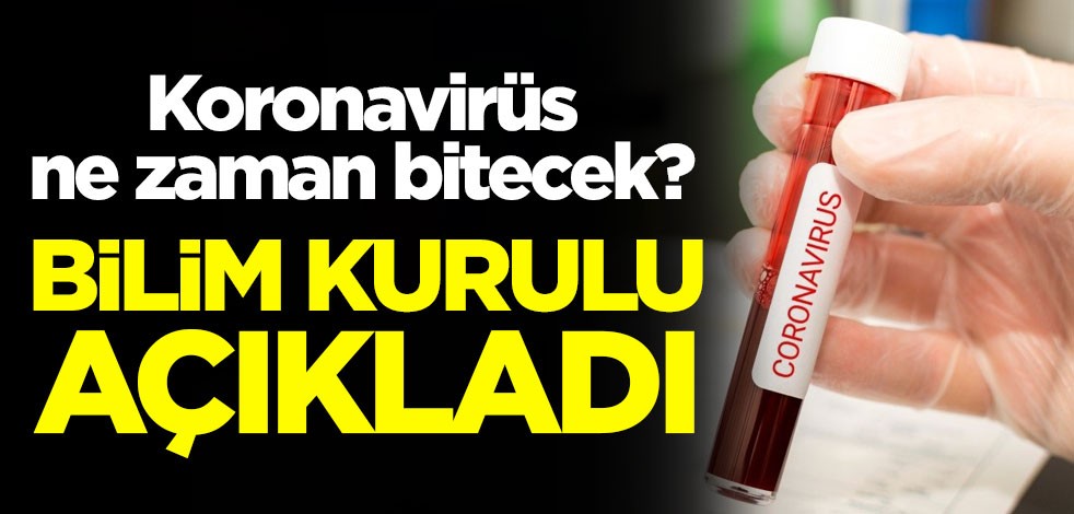 Bilim Kurulu koronavirüsün ne zaman biteceğini açıkladı