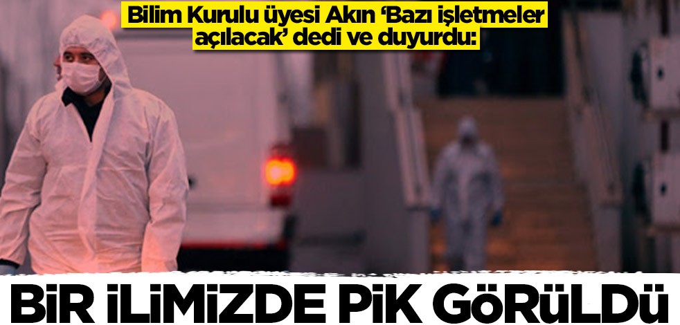 Bilim Kurulu üyesi Levent Akın: Bir ilimizde pik yaşandı