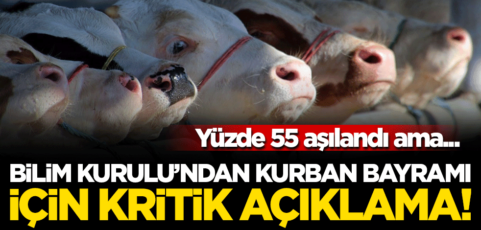 Bilim Kurulu'ndan Kurban Bayramı için kritik açıklama! Yüzde 55 aşılandı ama...