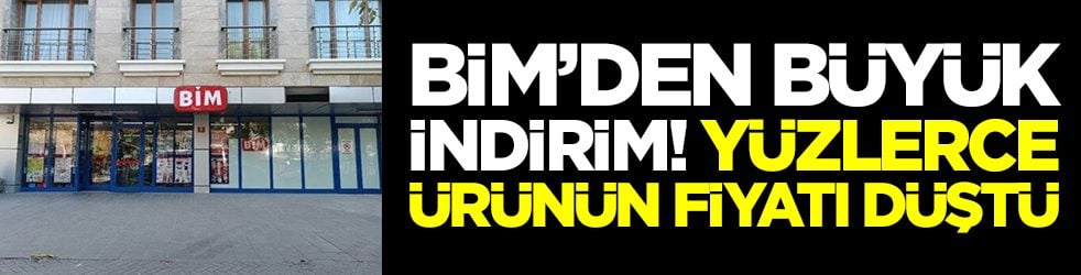 BİM'de büyük indirim günleri başlıyor: Yüzlerce üründe fiyatlar düştü