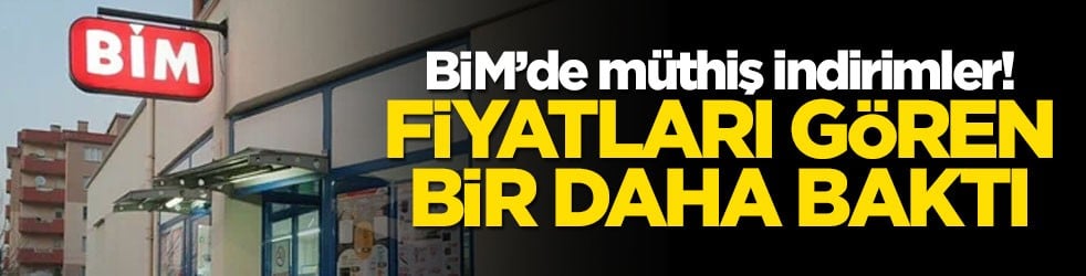 BİM'de müthiş indirimler! Fiyatları gören bir daha baktı... 31 Temmuz ve 2-4-5 Ağustos 2026 katalog indirimleri