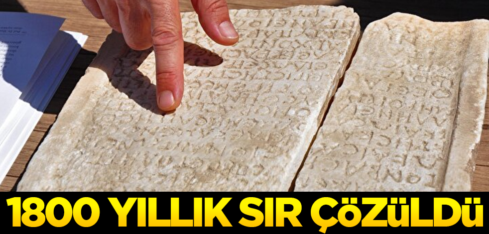 Bin 800 yıllık yazıtın sırrı ortaya çıktı
