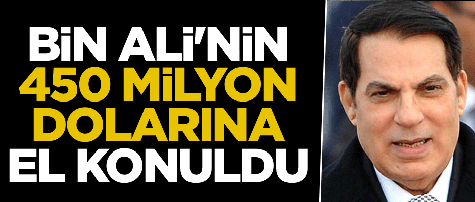 Bin Ali'nin 450 milyon dolarına el konuldu