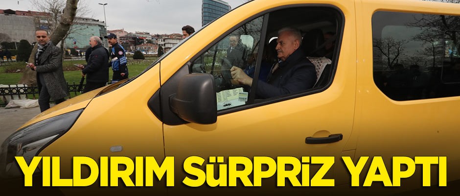 Binali Yıldırım Kadıköy-Taksim dolmuşunu kullandı