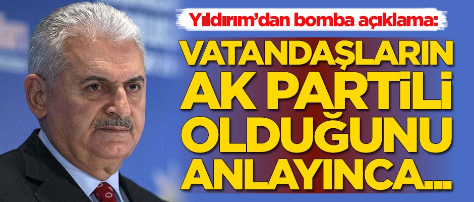 Binali Yıldırım'dan bomba seçim açıklaması!