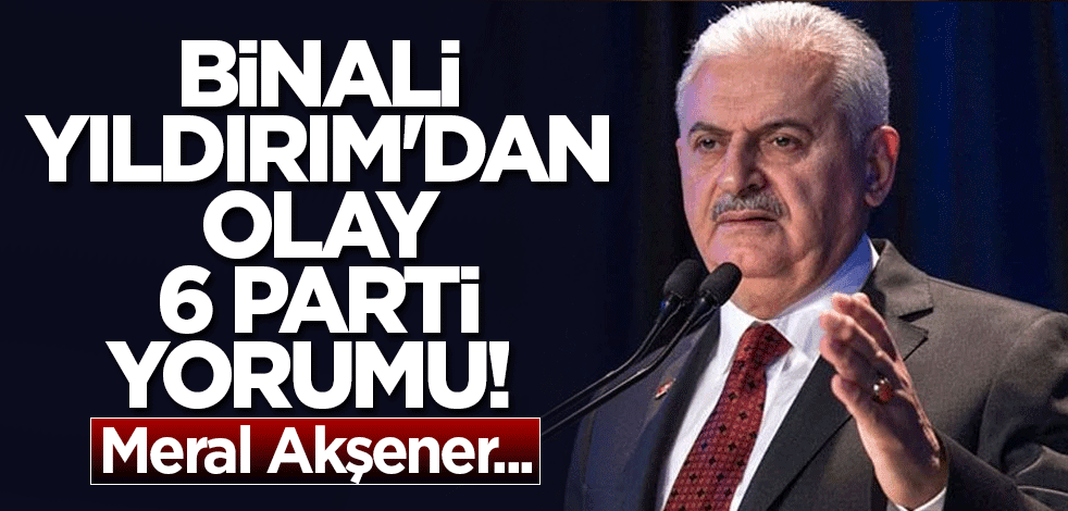Binali Yıldırım'dan flaş 6 parti açıklaması