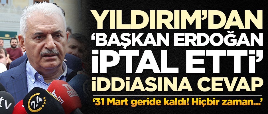 Binali Yıldırım'dan miting iddialarına cevap!