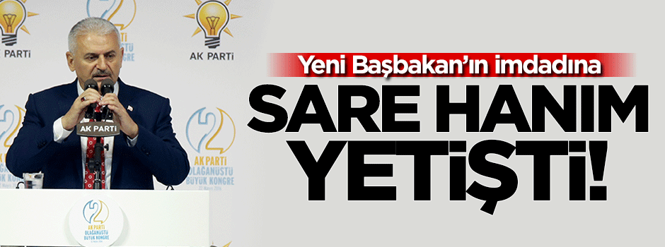 Binali Yıldırım'ın kısık sesine çare Sare hanımdan!