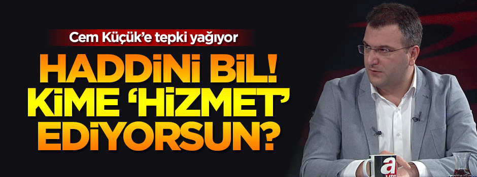 Binali Yıldırım'ın Özel Kalem Müdürü'nden Cem Küçük'e: Hadsiz! Kime hizmet ediyorsun?