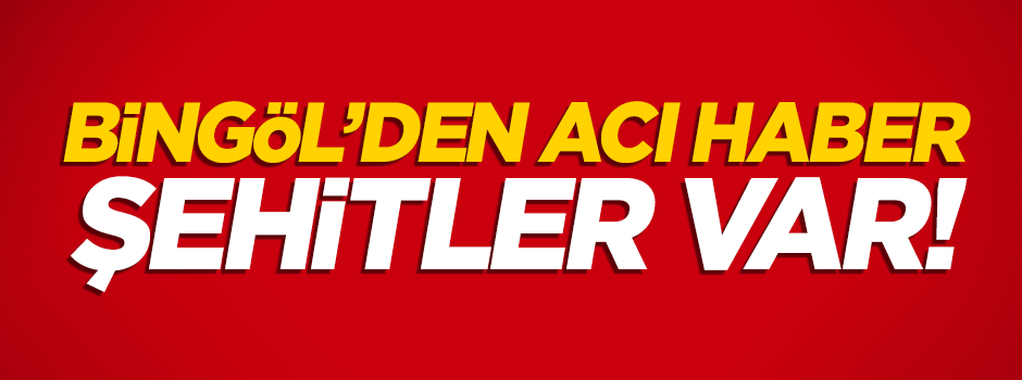 Bingöl'de askeri konvoya saldırı: 3 şehit!