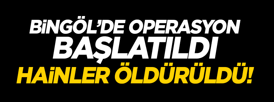 Bingöl'de çatışma çıktı, 2 terörist öldürüldü!