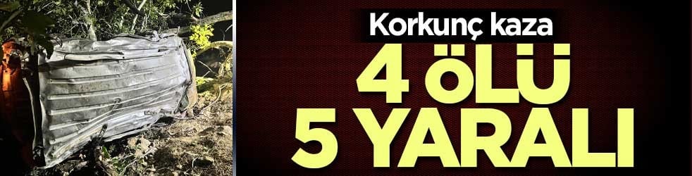 Bingöl’de hafif ticari araç uçuruma yuvarlandı: 4 kişi öldü, 5 kişi yaralandı