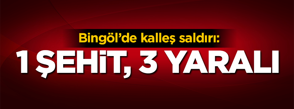 Bingöl'de kalleş saldırı: 1 şehit, 3 yaralı