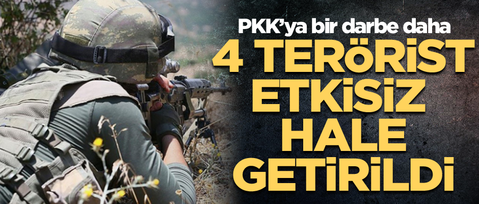 Bingöl'deki operasyonda 4 terörist etkisiz hale getirildi