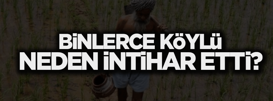 Binlerce köylü neden intihar etti?