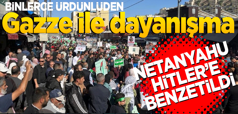Binlerce Ürdünlü Gazze ile dayanışma için yürüdü