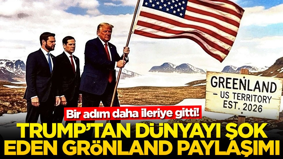 Bir adım daha ileriye gitti! Trump'ten dünyayı şok eden Grönland paylaşımı