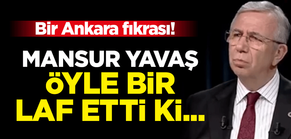 Bir Ankara fıkrası... Mansur Yavaş: Şu anda oy oranım yüzde 60!